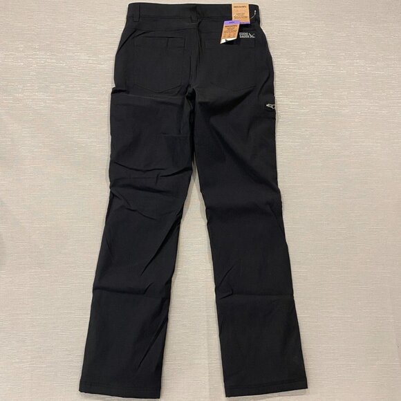 Eddie Bauer Fleece Lined Tech Pants Mens 30 x 34 Black Water Repellent Insulated - Picture 3 of 12